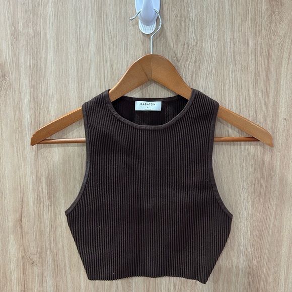 Babaton Tops - Aritzia Babaton Brown Tank